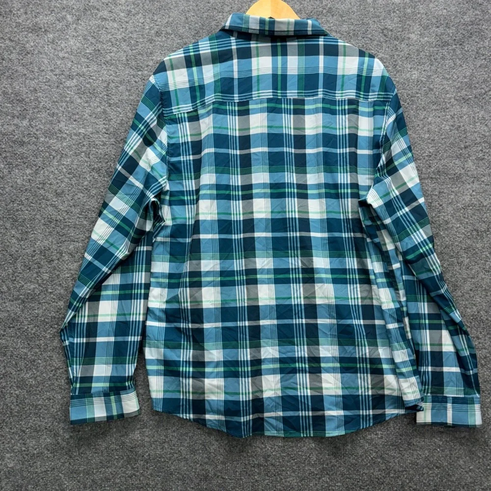 Eddie Bauer Button‎ Up Shirt Men's Size XL Plaid Long Sleeve Casual Outdoor Top
